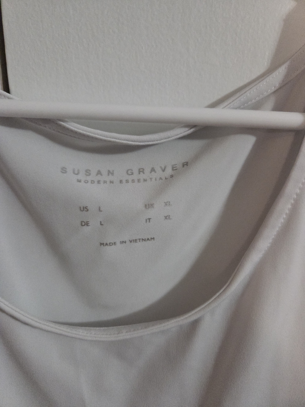 Susan Graver White Scoop Neck Tank Top - Picture 2 of 3